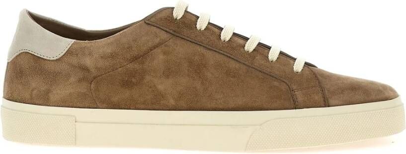 Brunello Cucinelli Leren Sneakers met Rubberen Zool