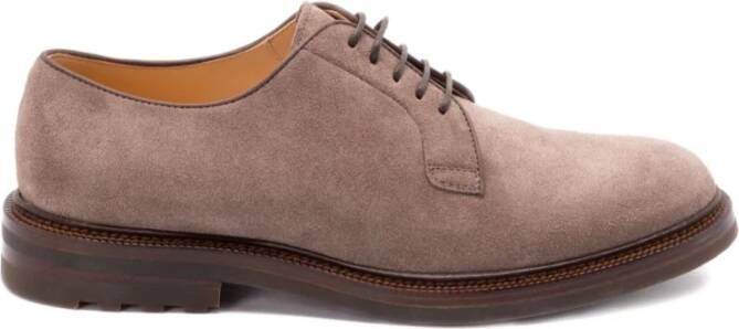 Brunello Cucinelli Lichtbruine Amandel Teen Veterschoenen