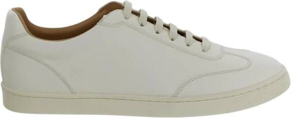 BRUNELLO CUCINELLI Luxe Leren Sneakers White Heren