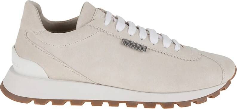 Brunello Cucinelli Luxe Suède Veterschoenen