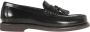 BRUNELLO CUCINELLI Minimal Calfskin Penny Loafer Tassels Black Dames - Thumbnail 4