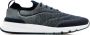 Brunello Cucinelli Navy Blauwe Gebreide Sneaker - Thumbnail 1