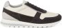 Brunello Cucinelli Off-White Leren Sneaker met Suède Hiel - Thumbnail 1