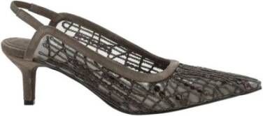 Brunello Cucinelli Paillet Juweel Suède Pumps