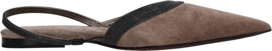 Brunello Cucinelli Platte schoenen Bruin