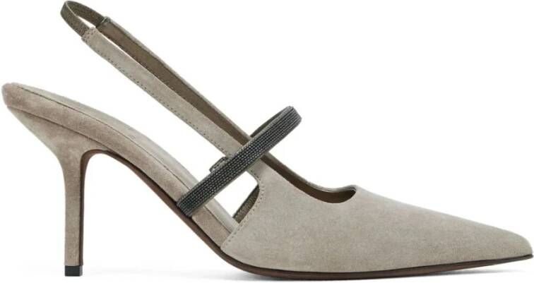 Brunello Cucinelli Pointige Slingback-schoenen