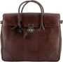 Brunello Cucinelli Schoudertas van kalfsleer met hangslotsluiting - Thumbnail 1
