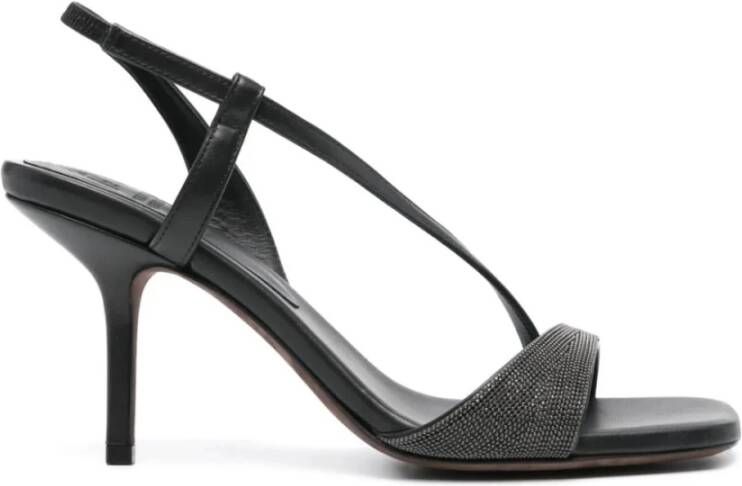 BRUNELLO CUCINELLI Bruine Sandalen voor Vrouwen Ss24 Black Dames