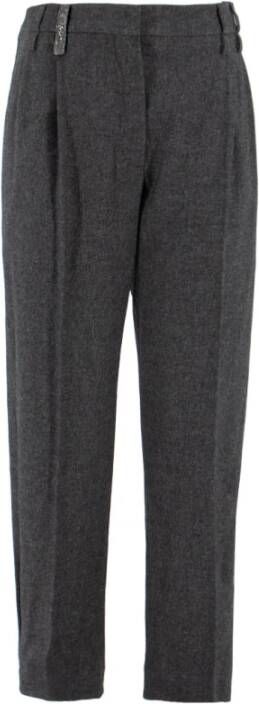 Brunello Cucinelli Slouchy Wool Flannel Broek