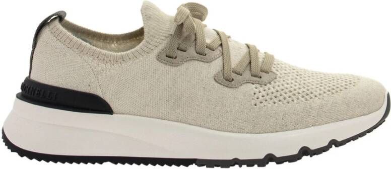 BRUNELLO CUCINELLI Stijlvolle Sneakers Beige Heren