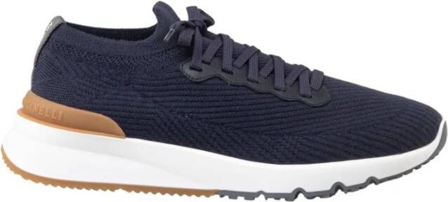 BRUNELLO CUCINELLI Warme en Comfortabele Lana Sneakers Blue Heren