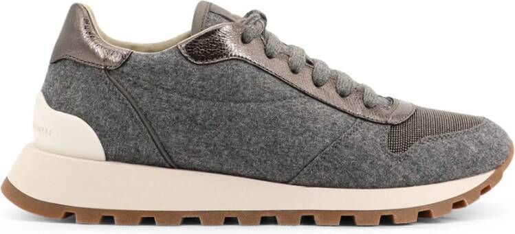 Brunello Cucinelli Sneakers met Monile-detail Made in Italy
