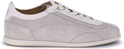 Brunello Cucinelli Sneakers van suède met logo-hak