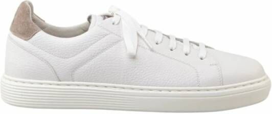 BRUNELLO CUCINELLI Leren sneakers White Heren