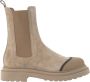 BRUNELLO CUCINELLI Suede Chelsea Boot met Precious Detail Beige Dames - Thumbnail 1