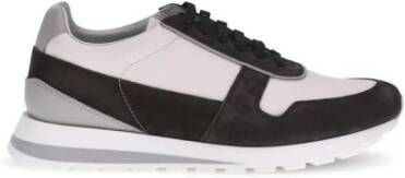 Brunello Cucinelli Suède Detail Leren Sneakers Multicolor Ontwerp