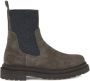 Brunello Cucinelli Suède Enkellaarzen met Elastisch Detail - Thumbnail 1