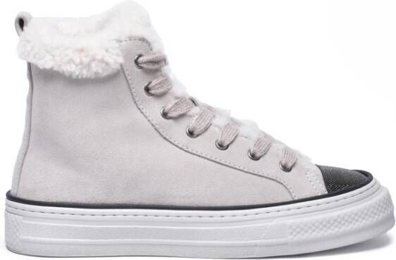 Brunello Cucinelli Suede High Top Sneakers