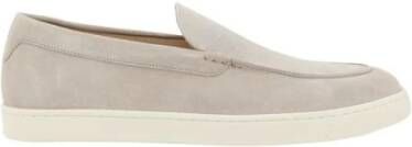 Brunello Cucinelli Suède Slip-on Sneakers met Rubberen Zool
