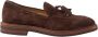 BRUNELLO CUCINELLI Suede Tassel Loafers Brown - Thumbnail 2