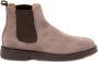 Brunello Cucinelli Taupe Suede Chelsea Laarzen - Thumbnail 1