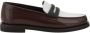 BRUNELLO CUCINELLI Tweekleurige leren loafers met blokhak Multicolor Dames - Thumbnail 1