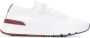 Brunello Cucinelli Witte Katoenen Low-Top Sneakers - Thumbnail 1