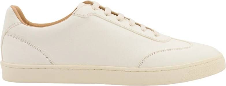 BRUNELLO CUCINELLI Witte Leren Sneakers White Heren