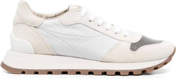 Brunello Cucinelli Witte Modieuze Sneakers voor Vrouwen