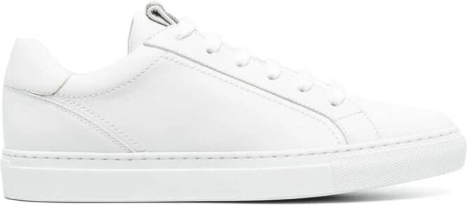 BRUNELLO CUCINELLI Witte Monili-Detail Leren Sneakers White Dames