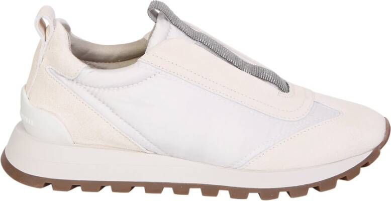 BRUNELLO CUCINELLI Witte Sneakers met Kralen voor Dames White Dames