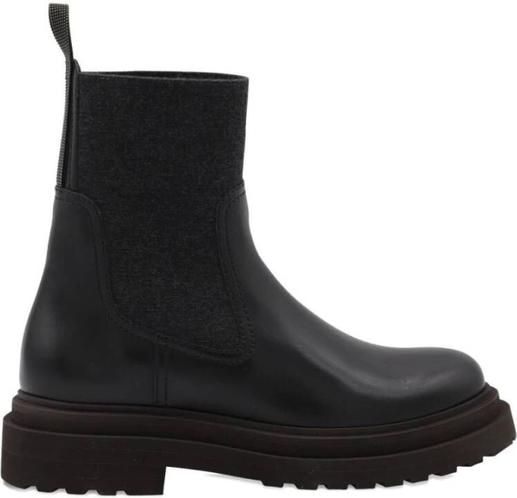 Brunello Cucinelli Zwarte laarzen voor stijlvolle outfits