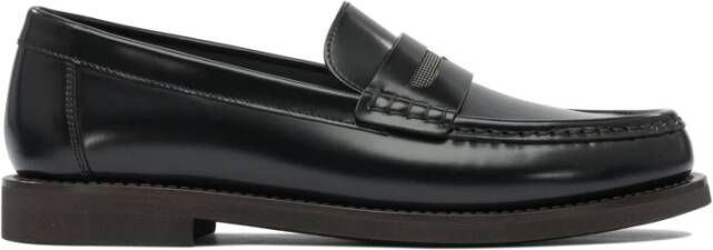 Brunello Cucinelli Zwarte Loafer Schoenen voor Vrouwen