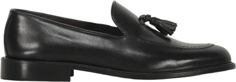 Bruno Magli Kalfsleren Loafers met Kwastjes Black Heren