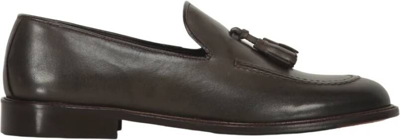 Bruno Magli Kalfsleren Loafers met Kwastjes Brown Heren