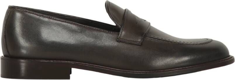 Bruno Magli Klassieke leren pennyloafers Brown Heren