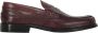 Bruno Magli Klassieke leren pennyloafers Red Heren - Thumbnail 1