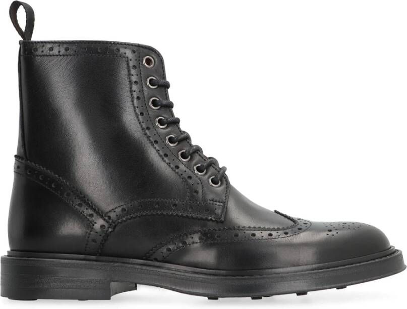 Bruno Magli Klassieke Leren Veterschoenen Black Heren
