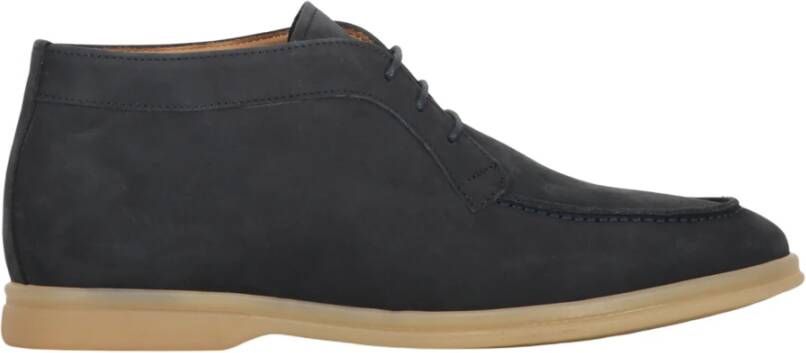 Bruno Magli Stijlvolle leren veterschoenen Blue Heren