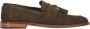 Bruno Magli Suède kalfsleren loafers met kwastjes Brown Heren - Thumbnail 1