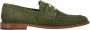 Bruno Magli Suède Kalveren Penny Bar Loafers Green Heren - Thumbnail 1