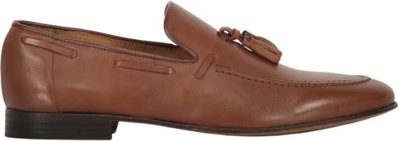 Bruno Magli Tassel Kalfleren Loafers Brown Heren