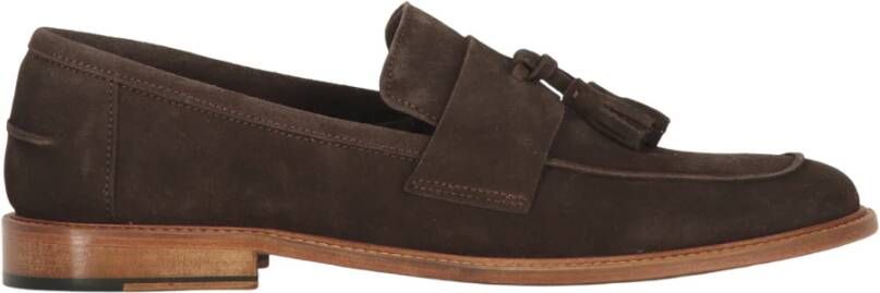 Bruno Magli Tassel Kalfsleren Loafers Brown Heren