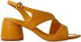 Bruno Premi Gele leren sandalen met gouden studs - Thumbnail 1