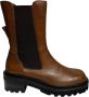 Bruno Premi Leren enkellaarzen rubberen zool Brown Dames - Thumbnail 1