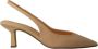 Bruno Premi Zalmhuid Hoge Hak Sandalen Beige Dames - Thumbnail 1