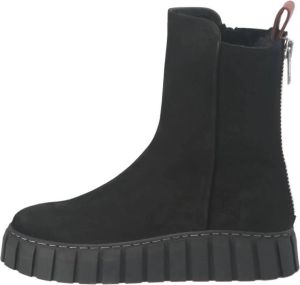 Buffalo Leren boots met voering van teddybont model 'Salome'