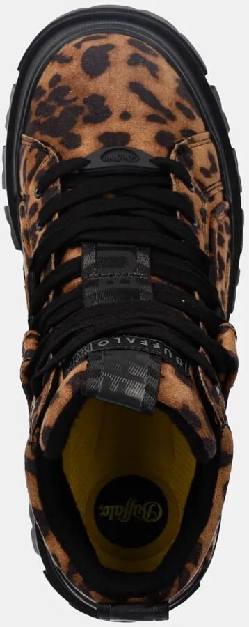 Buffalo Veterschoenen ASPHA NC MID Trendboots enkellaarsjes plateaulaarzen in leolook - Foto 3