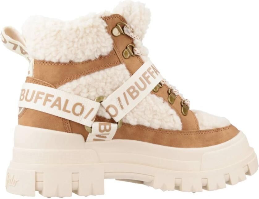Buffalo Aspha Combat Mid Warm chunky teddy veterboots cognac - Foto 3