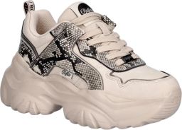 BUFFALO Sneakers laag 'Bliss' crème zwart